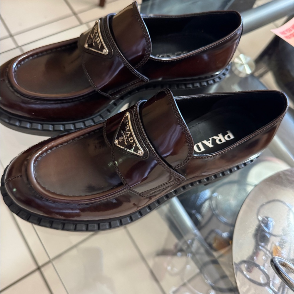 Prada women Brown Loafers